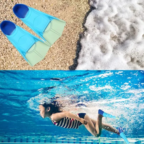 Miniatura 8 de Swimming Training Fins,Comfortable Silicone Flippers for Swimming and Diving,Size Suitable Kids Girls Boys Adult