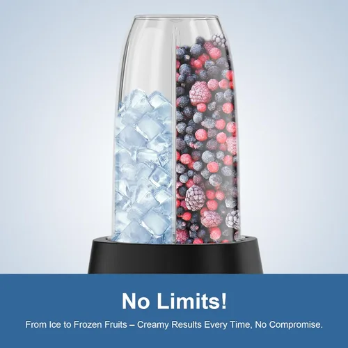 Miniatura 2 de Colarlemo Licuadora personal de 12 piezas de 25,000 rpm, para triturar hielo y bebidas congeladas, nueces con tazas portátiles de 23 onzas, 32 Azul