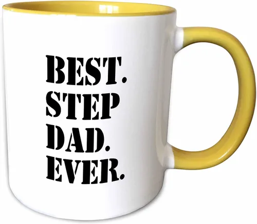 Miniatura 12 de 3dRose Best Step Dad Ever - Taza de 11 onzas, color negro