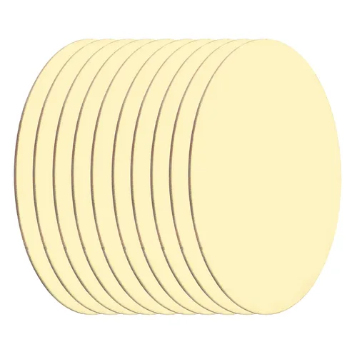 Miniatura 51 de MECCANIXITY 2 Piezas Placa Redonda de Latón, 150mm (5.91") de Diámetro Láminas de Cobre Puro, Lámina de Metal de Latón Cobre H62 de 0.5mm