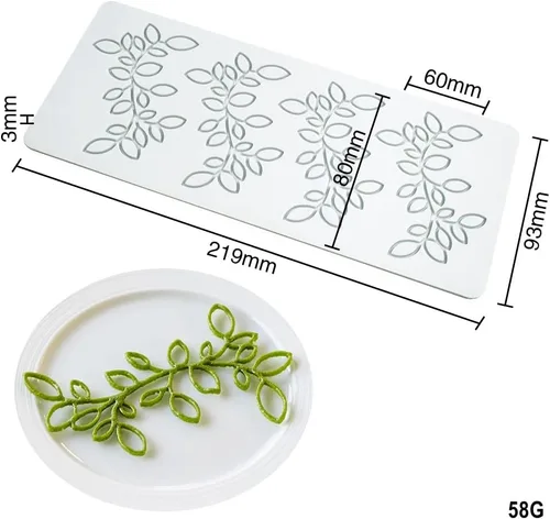 Miniatura 2 de Molde de silicona de hojas huecas para caramelo de chocolate 3D, molde de caramelo de hojas huecas para alimentos, decoración de comidas, molde