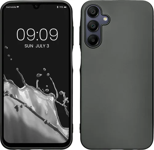 Miniatura 214 de kwmobile Funda compatible con Samsung Galaxy A23 4G / 5G - Funda de silicona TPU metálica suave y delgada - Rojo oscuro metálico