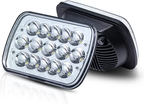 Miniatura 9 de Faros delanteros LED de 4 x 6 pulgadas con haz alto y bajo 4 piezas, faros rectangulares H6545 H4668 H4656 H4651 H4652 H4666 H4642 para Ford GMC