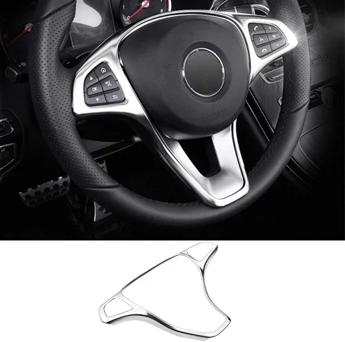 XITER Acabado galvanizado Cubierta del volante Moldura de cubierta Accesorios para ercedes-Benz A B C E CLA GLA GLC GLE GLS Clase W205 W213 X253