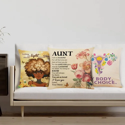 Miniatura 5 de Regalos para tía, fundas de almohada con texto en inglés "I Am Grateful", funda de cojín para sofá, cama, sofá, dormitorio, ideas de regalo