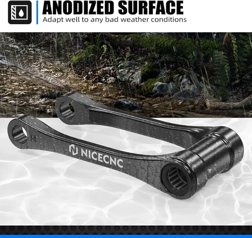 Miniatura 3 de NICECNC Enlace de Reducción Negro de 1.5″ Compatible con GasGas EX/EX F 250/300 2024 MC/MC F 125/250/350/450 2024 EC/EC F 250/300/350 2024 Brazo