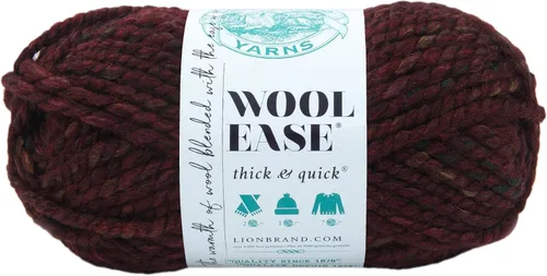Miniatura 169 de Lion Brand Yarn - Ovillo de lana Wool-Ease Thick & Quick color fuerza aérea