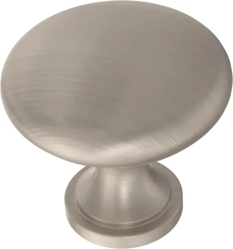 Franklin Brass Perillas redondas para gabinete, manijas de níquel satinado para cajones de muebles, cocina, puerta, baño, 1-3/16 pulgadas,