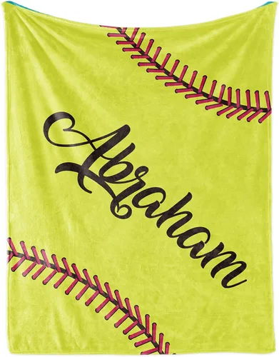 Miniatura 15 de Manta suave personalizada para bebés: manta de diseño de béisbol personalizada para niños con nombre y número, regalos de ropa de cama para bebés