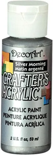 DecoArt Pintura acrílica, 2 onzas líquidas (paquete de 1), Silver Morning, DCA95-3
