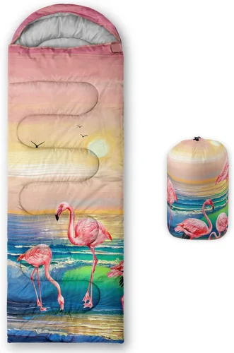 Miniatura 14 de HOSIMA Saco de dormir de mariposa para adultos y niños para campamento, saco de dormir ultraligero gótico negro para clima frío y verano.