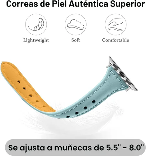 Miniatura 3 de Correa de repuesto compatible con Apple Watch de 1.49, 1.57, 1.65 o 1.73 pulgadas o iWatch Series 6, SE, Series 5, Series 4,Series 3,Series 2,Series