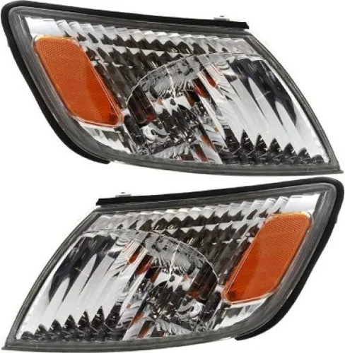 KarParts360: Para 2000 2001 Lexus ES300 Conjunto de luz de señal par lado conductor y pasajero w/bombillas para LX2530108 LX2531108 Lado del