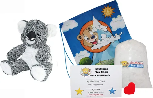 Miniatura 2 de Teddy Mountain Crea tu propio Kelvin The Koala, un amigo divertido y oso (kit de peluche de 16 pulgadas) con bonita mochila