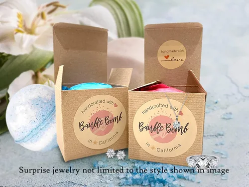 Miniatura 3 de Ivy & Bauble Bombas de baño hechas a mano con anillo sorpresa en el interior para mujer, aroma fresco, fabricadas en Estados Unidos, fabricadas sin