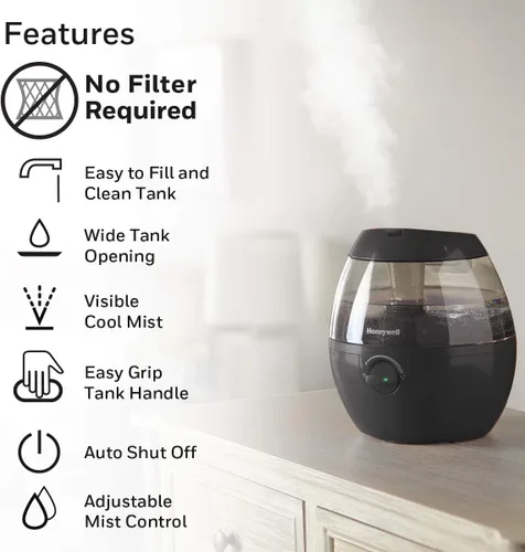 Miniatura 4 de Humidificador de vapor frío Honeywell Mistmate Negro