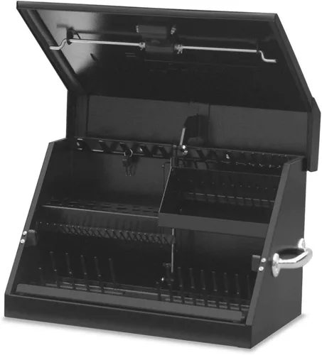 Montezuma – SM200B – Caja de herramientas portátil TRIÁNGULO de 22.5 pulgadas – Construcción de acero resistente – Caja de almacenamiento métrica y