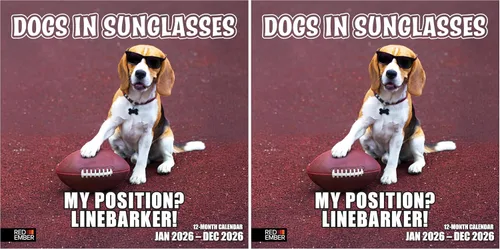 Miniatura 12 de RED EMBER Doggy Disasters 2026 - Calendario de pared de 12 meses, 12 x 24 pulgadas, abierto, papel grueso y resistente, para regalo, calendario 2026