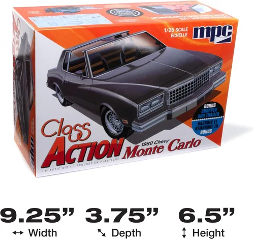 Miniatura 5 de MPC 1980 Chevy Monte Carlo Class Action 2T 1:25 Kit de modelo a escala 1:25