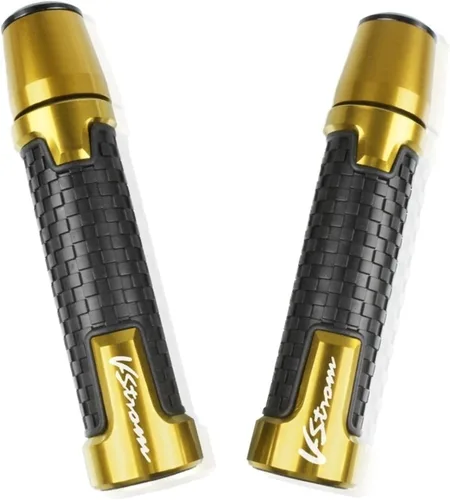 Miniatura 7 de Motocicleta para Suzuki V-Strom 650 V-Strom650 VStrom 1000 DL1000 CNC Perillas de motocicleta antideslizantes para scooter, extremos de mango de Gris