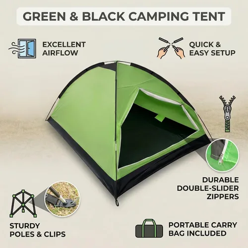 Miniatura 3 de XL Camping Tent 1/2 Person Small Tents Lightweight Waterproof Adult Kids