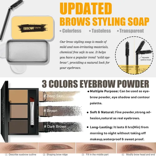 Miniatura 6 de Kit de maquillaje todo en uno para mujeres, kit completo, set de regalo de maquillaje para mujeres, adolescentes y niñas, incluye sombra de ojos