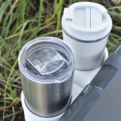 Miniatura 2 de Accesorio para portavasos compatible con enfriadores Yeti 35 Soporte para bebidas para enfriadores Fabricado en Estados Unidos (blanco, una taza)