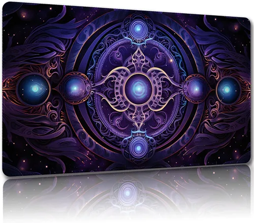 Miniatura 8 de Tapete de juego para MTG con bolsas de almacenamiento gratuitas – 24 x 14 pulgadas tapete de juego para juegos de mesa y juegos de mesa, con zonas