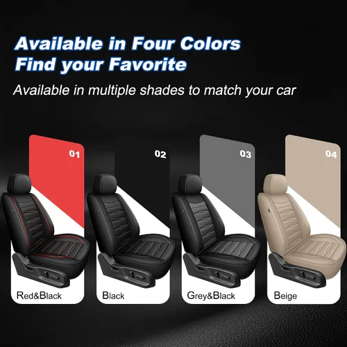 Miniatura 7 de AOMSAZTO 2 fundas de asiento delantero de automóvil, ajuste personalizado para Honda Accord 2003-2017, protector de asiento de coche de piel