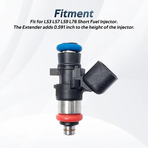Miniatura 3 de FUSCH 8Pcs LS3 LS7 LS9 L76 Espaciador Adaptador de Inyector de Combustible Cortos para LS2 Colector de Admisión yriel de combustible