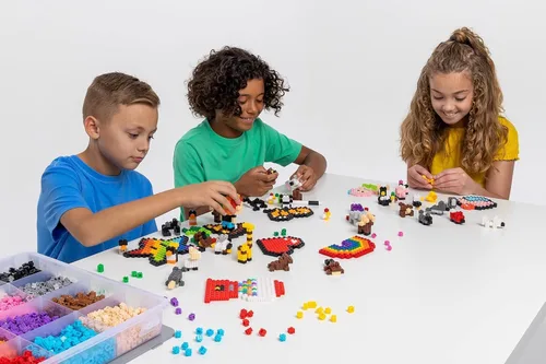 Miniatura 3 de Pix Brix Pixel Art Kit Puzzle Bricks - Contenedor de arte de píxeles de 1500 piezas, paleta de 32 colores, ladrillos de construcción entrelazados