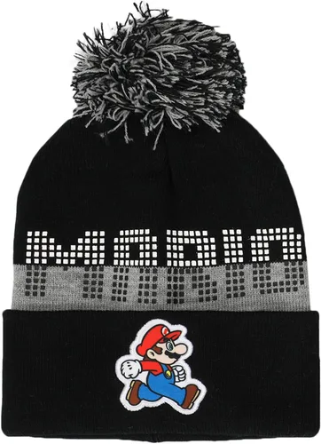 Miniatura 2 de Super Mario Bros Mario Youth Beanie & Glove Set para niños, multicolor