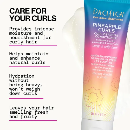 Miniatura 12 de Pacifica Juego de Champú y Acondicionador Rizos de Piña – Cuidado Capilar Definidor de Rizos para Cabello Rizado y Crespo, Realza el Volumen