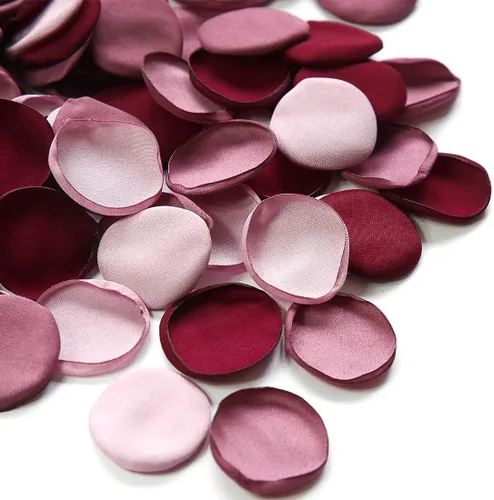 Miniatura 27 de Floroom 300 pétalos de rosa champán de seda sintética, pétalos de flores para bodas, pajecitos, cesta, pasillo, dispersión, centro de mesa, cena