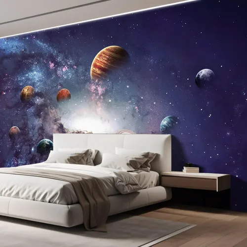 Miniatura 4 de wall26 Imágenes de Alta Resolución Presenta Creando Planetas del Sistema Solar - Mural de pared removible. Papel pintado autoadhesivo grande - Obra