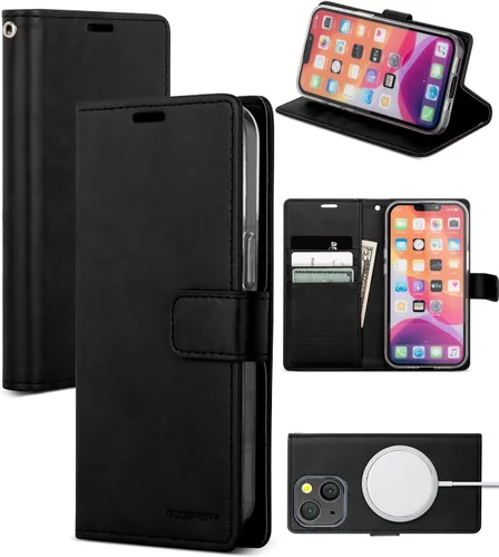 Miniatura 10 de GOOSPERY Blue Moon Wallet para Samsung Galaxy Note 10 Case (2019) Funda de cuero con tapa (Negro)