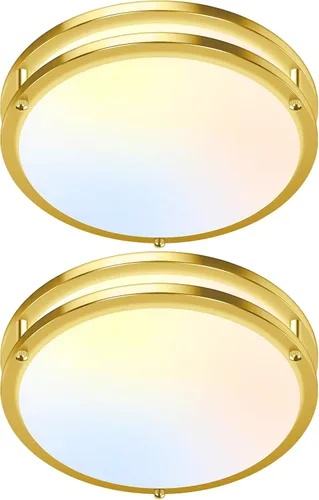 Miniatura 25 de Luces de Techo LED de 12 Pulgadas 36W, 2700K/3000K/4000K/5000K/6500K Ajustables de Montaje Empotrado, 3200LM Súper Brillantes Regulables Accesorio