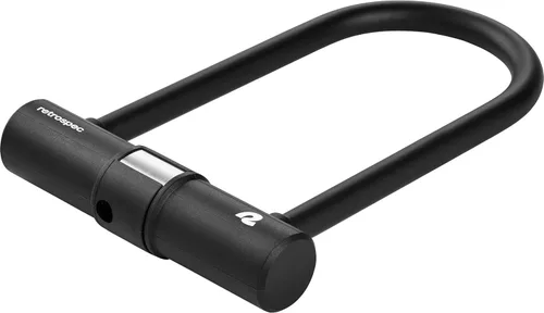 Miniatura 2 de Retrospec Lookout - Cerradura para bicicleta con bloqueo en U con cable de seguridad de 4 pies, cerradura de bicicleta antirrobo resistente