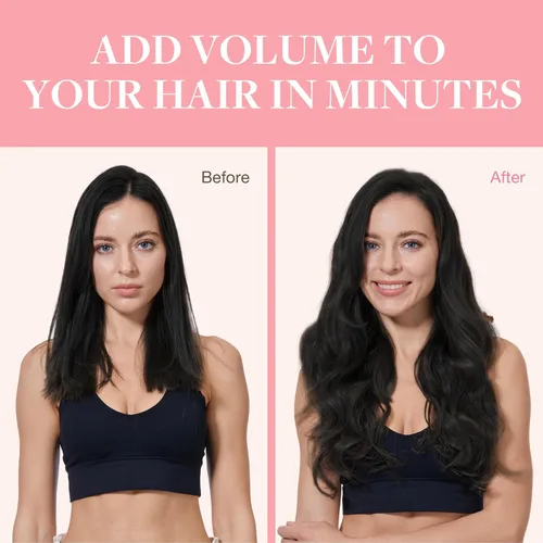 Miniatura 5 de GOO GOO - Extensiones de cabello humano natural y real con clip para mujer, extensiones de cabello Remy, 12 pulgadas, 3 onzas (85 g), 7