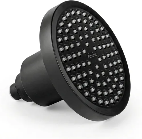 Fiona James Cabezal de ducha filtrado, adelgazamiento del cabello, agua dura, negro | Piel seca, picazón en el cuero cabelludo, escamas, cabello