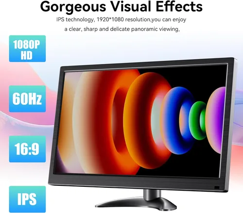 Miniatura 3 de Monitor de pantalla táctil de 14 pulgadas FHD 1080P 60hz 99% sRGB IPS/HDMI/USB-C Monitor de computadora Plug & Play, para computadora portátil