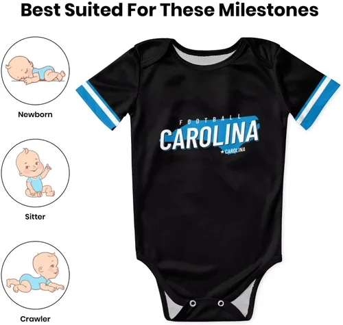 Miniatura 7 de Ropa de bebé personalizada para niño y niña de fútbol para bebé, regalos para niño, añade nombre y número personalizado