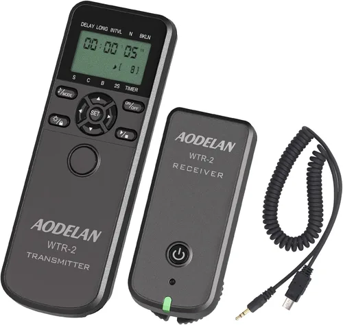 Miniatura 12 de AODELAN Mando a distancia inalámbrico para cámaras Nikon, temporizador remoto cable de liberación del obturador para Z9 D5 D6 D800 D810 D850