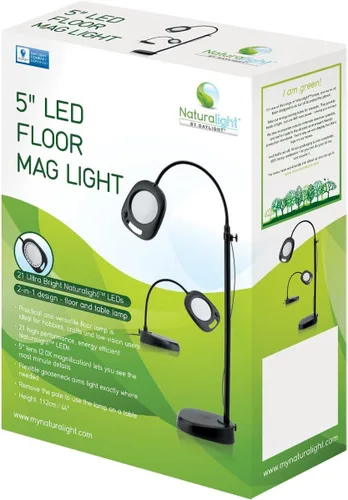 Miniatura 7 de Daylight Company - Lámpara de pie LED y lámpara de mesa, lámpara de pie para sala de estar, dormitorio, salón, oficina, control táctil, brazo Negro