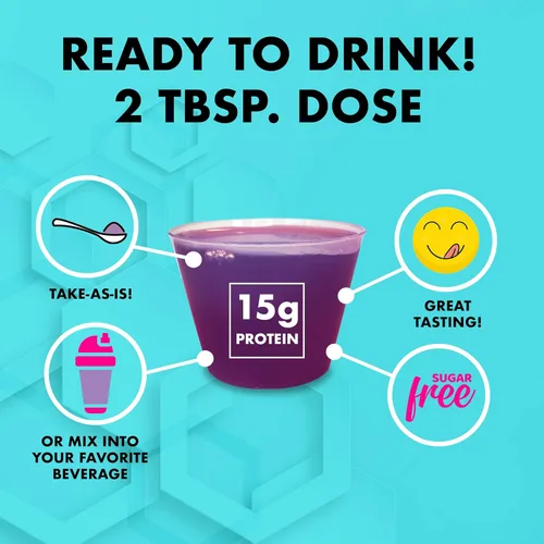 Miniatura 5 de Nutritional Designs LPS Suplemento líquido de colágeno y proteína de suero - Bebida sin OMG, sin azúcar, promueve la piel y el cabello saludables