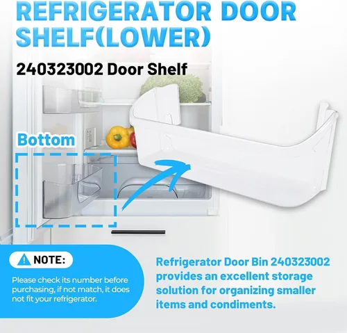 Miniatura 2 de HECASA 240323002 Estante de puerta de refrigerador (inferior) compatible con Frigidaire Kenmore refrigerador AP2116106 891287 AH430207 EA430207