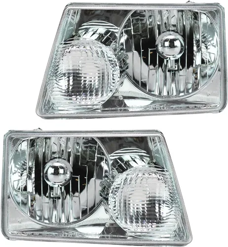 Juego de faros delanteros para el lado del conductor y del pasajero, compatible con Ford Ranger FO2502173 FO2503173 FO2503173 2001-2011