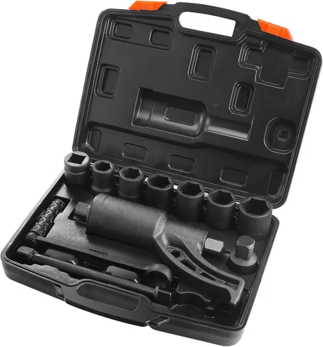 Miniatura 11 de VEVOR Multiplicador de Par, Juego de Llaves Multiplicadoras de Par de Servicio Pesado, Llave para Tuercas de Rueda con Impulsor de 1 Pulgada