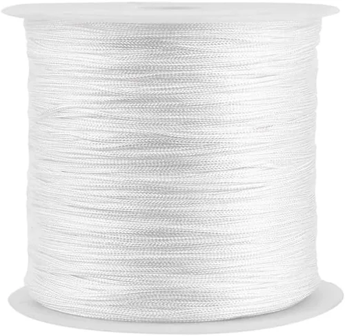Miniatura 12 de Cordón de nailon trenzado de 150 yardas de 0.020 in, cuerda de hilo de nailon trenzado para pulseras de nudos chinos, collares, macramé, joyería