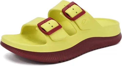 Miniatura 12 de ONCAI Womens Recovery Sandals with Arch Support Plantar Fasciitis Orthotic Adjustable Buckle Open Toe Thick Cushion Outdoor Girls Sport Slides